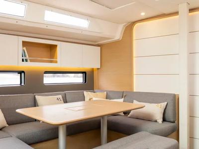Salon of Moorings 41.3 Exclusive, a Dufour 41 sailboat at Road Town, British Virgin Islands
