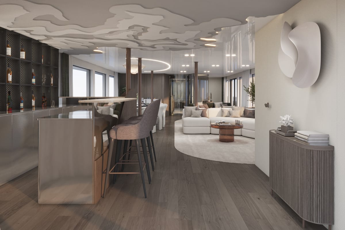 Salon of Bello, a Gulet Luxury Motor Yacht yacht at Split, Croatia