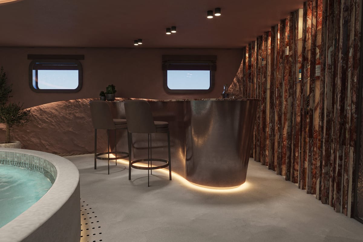Salon of Bello, a Gulet Luxury Motor Yacht yacht at Split, Croatia