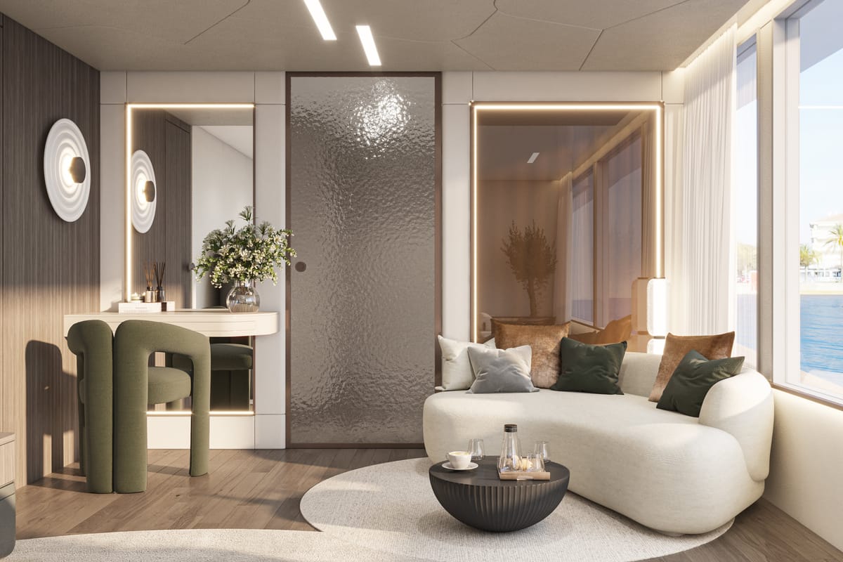 Salon of Bello, a Gulet Luxury Motor Yacht yacht at Split, Croatia