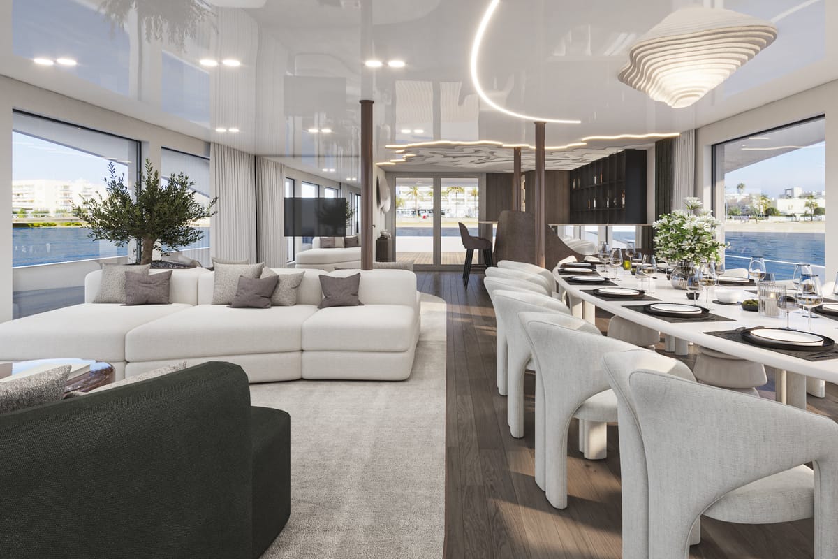 Salon of Bello, a Gulet Luxury Motor Yacht yacht at Split, Croatia