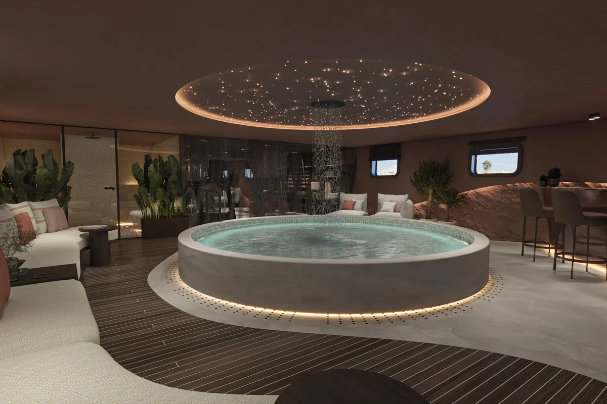 Salon of Bello, a Gulet Luxury Motor Yacht yacht at Split, Croatia