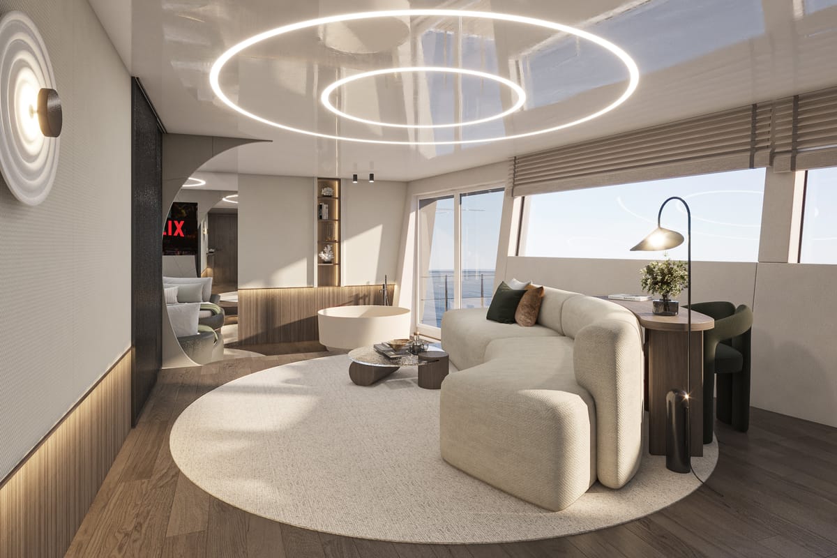 Salon of Bello, a Gulet Luxury Motor Yacht yacht at Split, Croatia