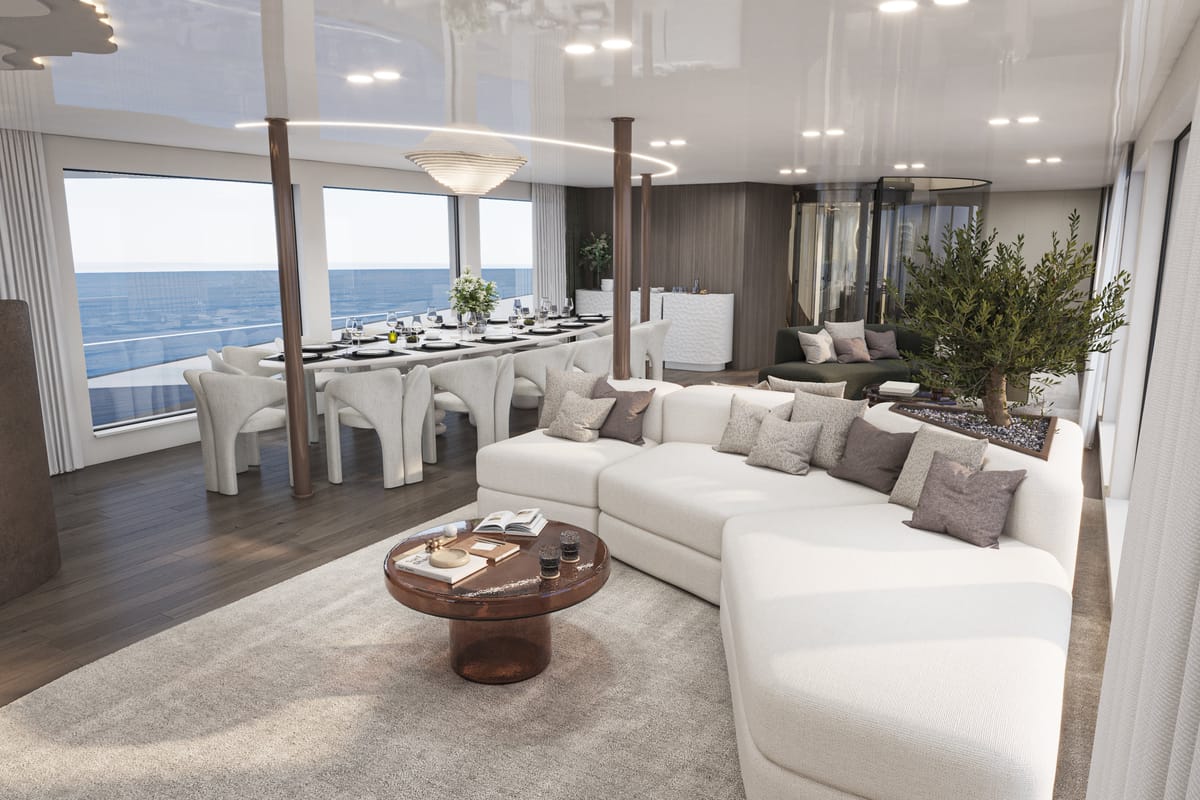 Salon of Bello, a Gulet Luxury Motor Yacht yacht at Split, Croatia