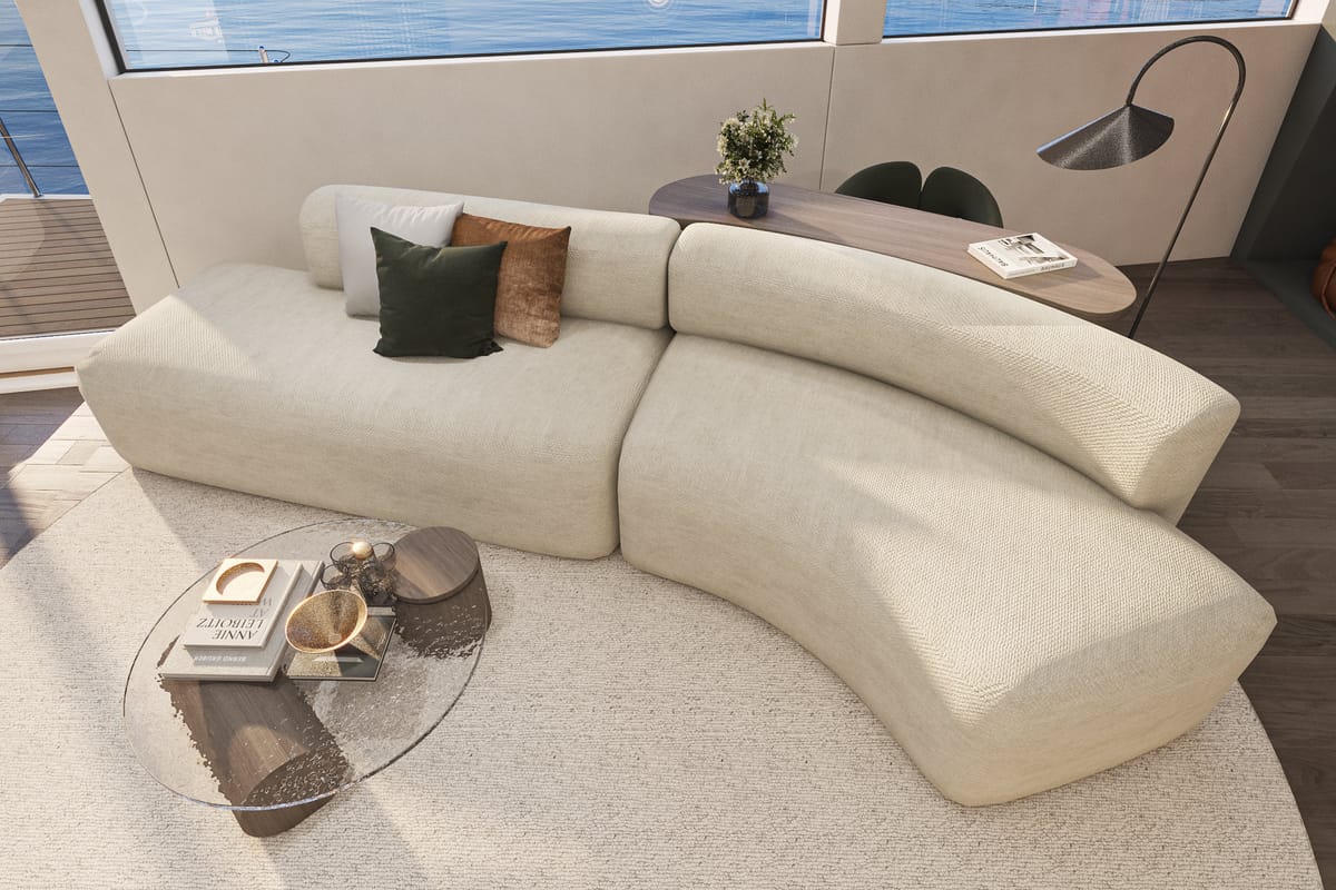 Salon of Bello, a Gulet Luxury Motor Yacht yacht at Split, Croatia