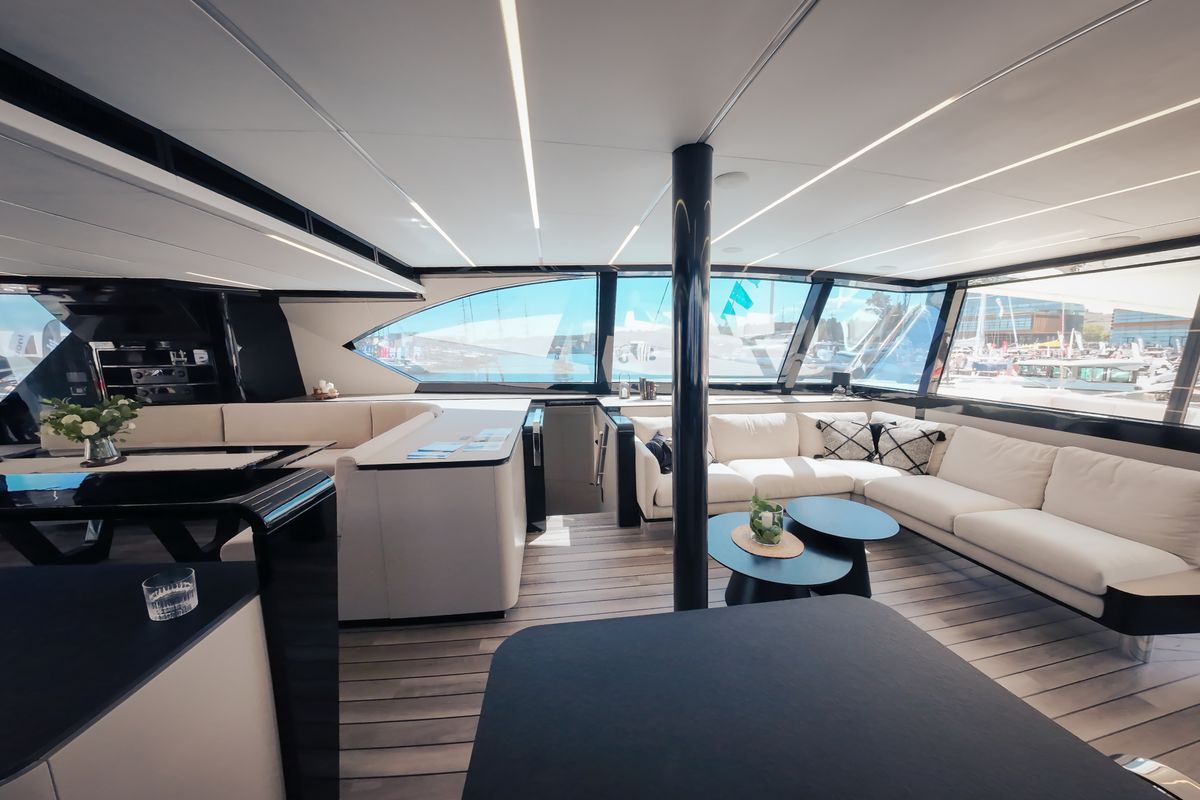 Salon of Summer, a Wave Catamarans Wave 60 catamaran at Nassau, Bahamas