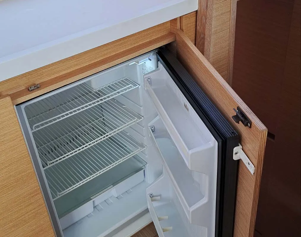 Galley of HELIOS, a Nautitech 40 catamaran at Propriano, France
