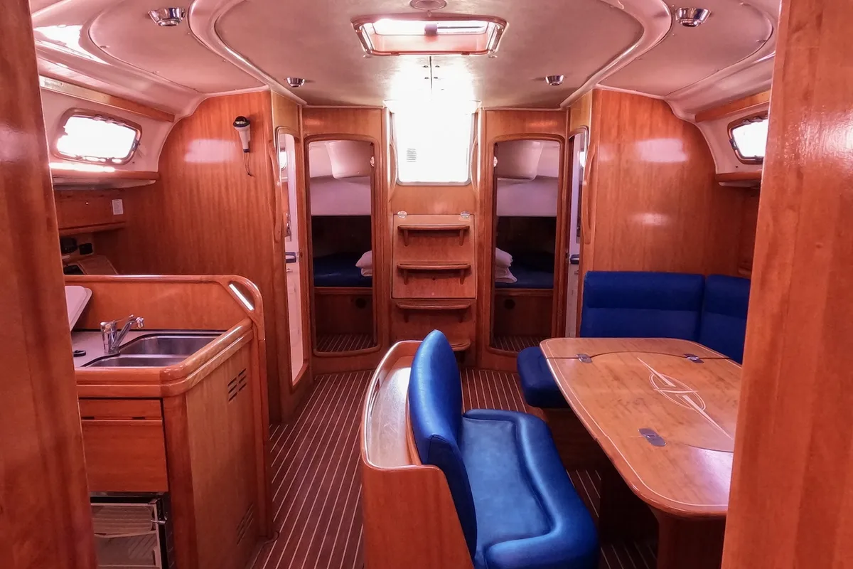 Salon of Big AS, a Bavaria 50 Cruiser sailboat at Izola / Isola, Slovenia