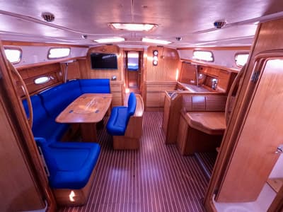 Salon of Big AS, a Bavaria 50 Cruiser sailboat at Izola / Isola, Slovenia