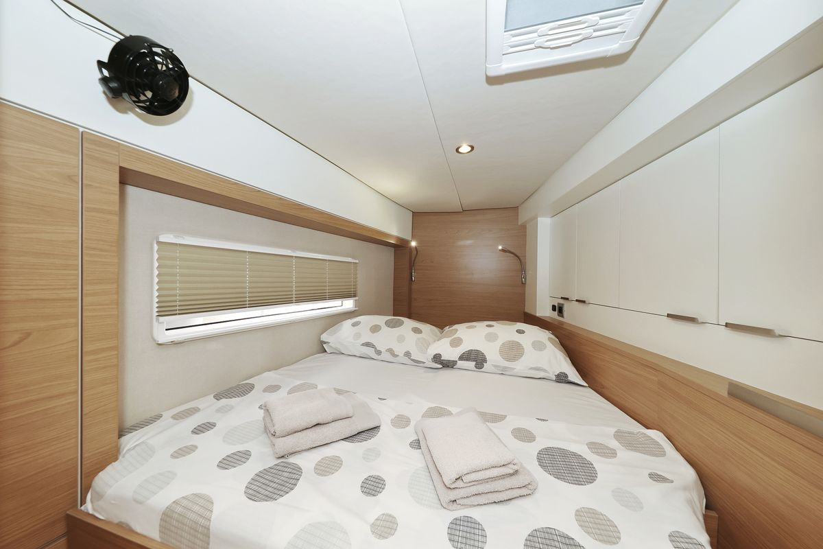 Cabin on Au Soleil, a Bali 4.2 catamaran at Grad Kaštela, Croatia