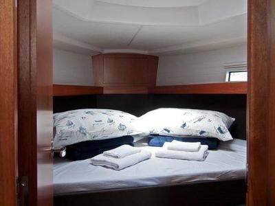 Cabin on ADRIA NINA, a Bavaria Cruiser 37 sailboat at Split, Croatia