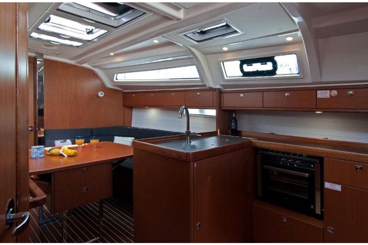 Galley of ADRIA NINA, a Bavaria Cruiser 37 sailboat at Split, Croatia