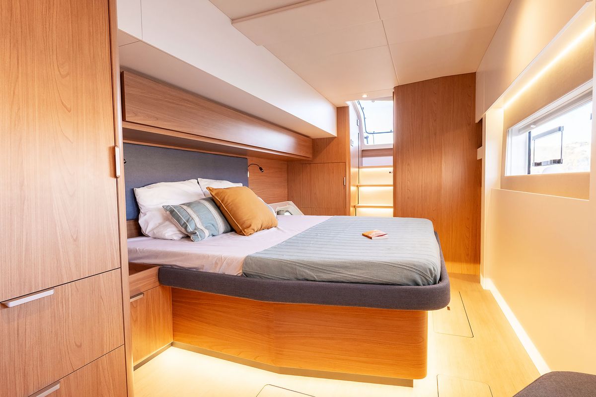 Cabin on Voilà, a Bali 5.2 catamaran at Grad Kaštela, Croatia