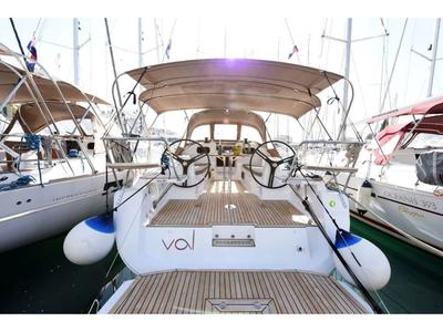Cockpit of Val, a Elan Impression 40 sailboat at Općina Preko, Croatia