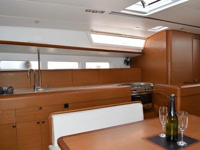 Galley of 4Fun, a Jeanneau Sun Odyssey 519 sailboat at Grad Kaštela, Croatia