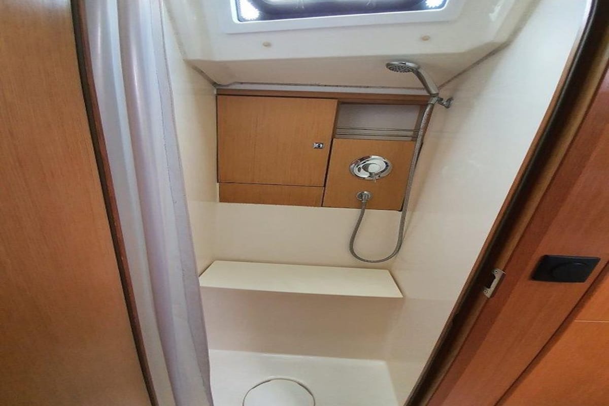 Head on Kingsman, a Bavaria Cruiser 46 sailboat at Mai Khao, Thailand