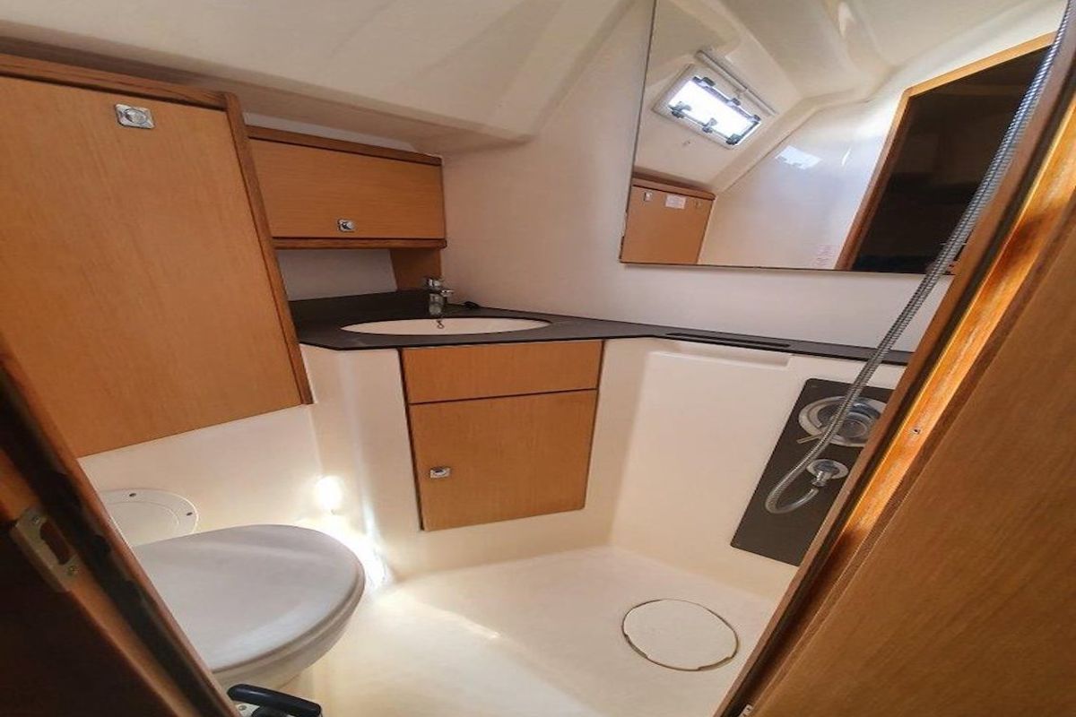 Head on Kingsman, a Bavaria Cruiser 46 sailboat at Mai Khao, Thailand