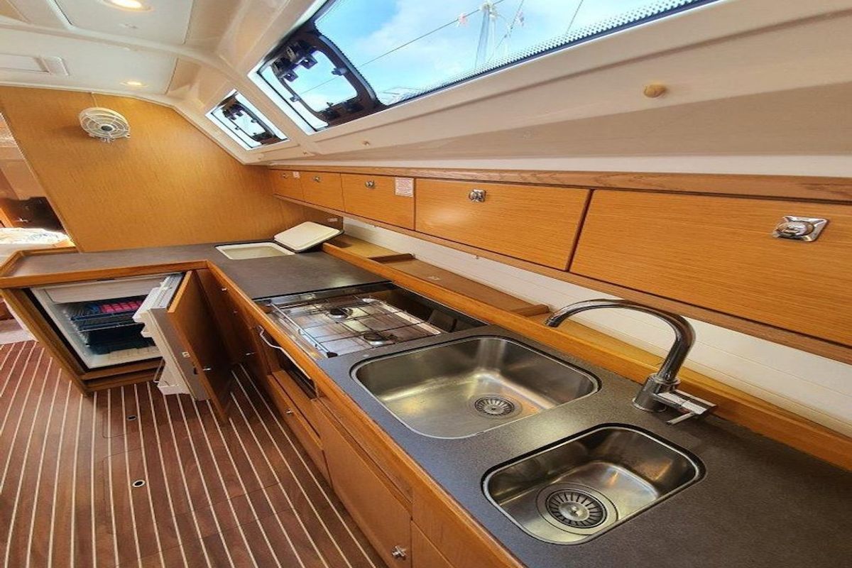 Galley of Kingsman, a Bavaria Cruiser 46 sailboat at Mai Khao, Thailand