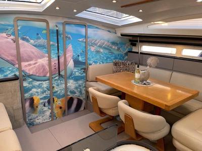 Salon of CHAMPAGNE, a Jeanneau 57 sailboat at Grad Šibenik, Croatia