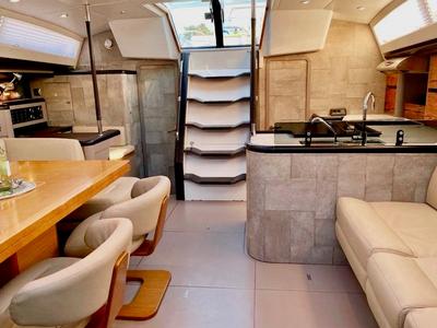 Salon of CHAMPAGNE, a Jeanneau 57 sailboat at Grad Šibenik, Croatia