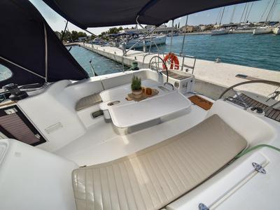 Deck of Principessa, a Beneteau Cyclades 50.5 sailboat at Općina Sukošan, Croatia