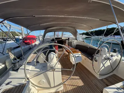 Deck of Team Adventure, a Delphia Yachts Delphia 47 sailboat at Općina Rogoznica, Croatia