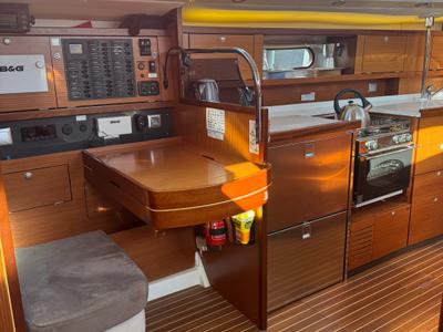 Galley of Team Adventure, a Delphia Yachts Delphia 47 sailboat at Općina Rogoznica, Croatia