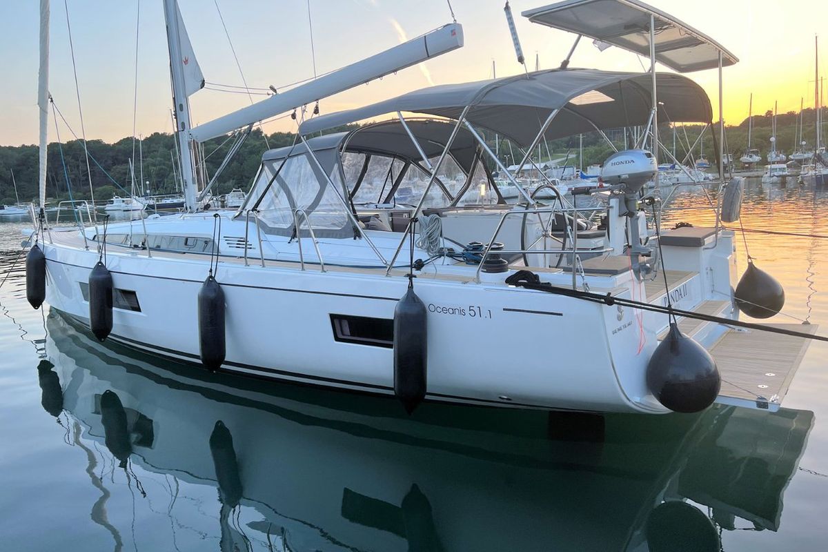 Exterior view of Panda II, a Beneteau Oceanis 51.1 sailboat at Grad Pula, Croatia