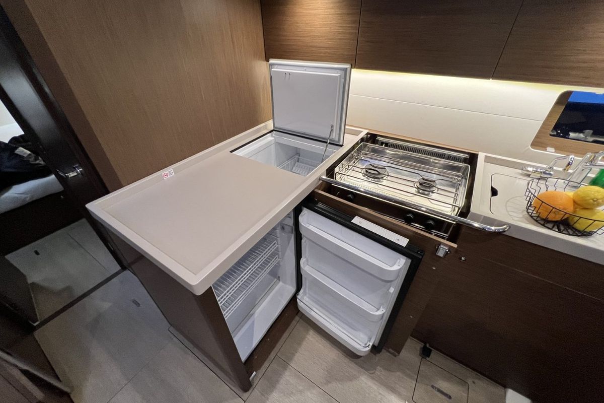 Galley of Panda II, a Beneteau Oceanis 51.1 sailboat at Grad Pula, Croatia