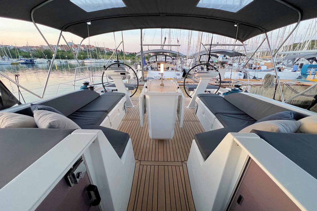 Cabin on Panda II, a Beneteau Oceanis 51.1 sailboat at Grad Pula, Croatia