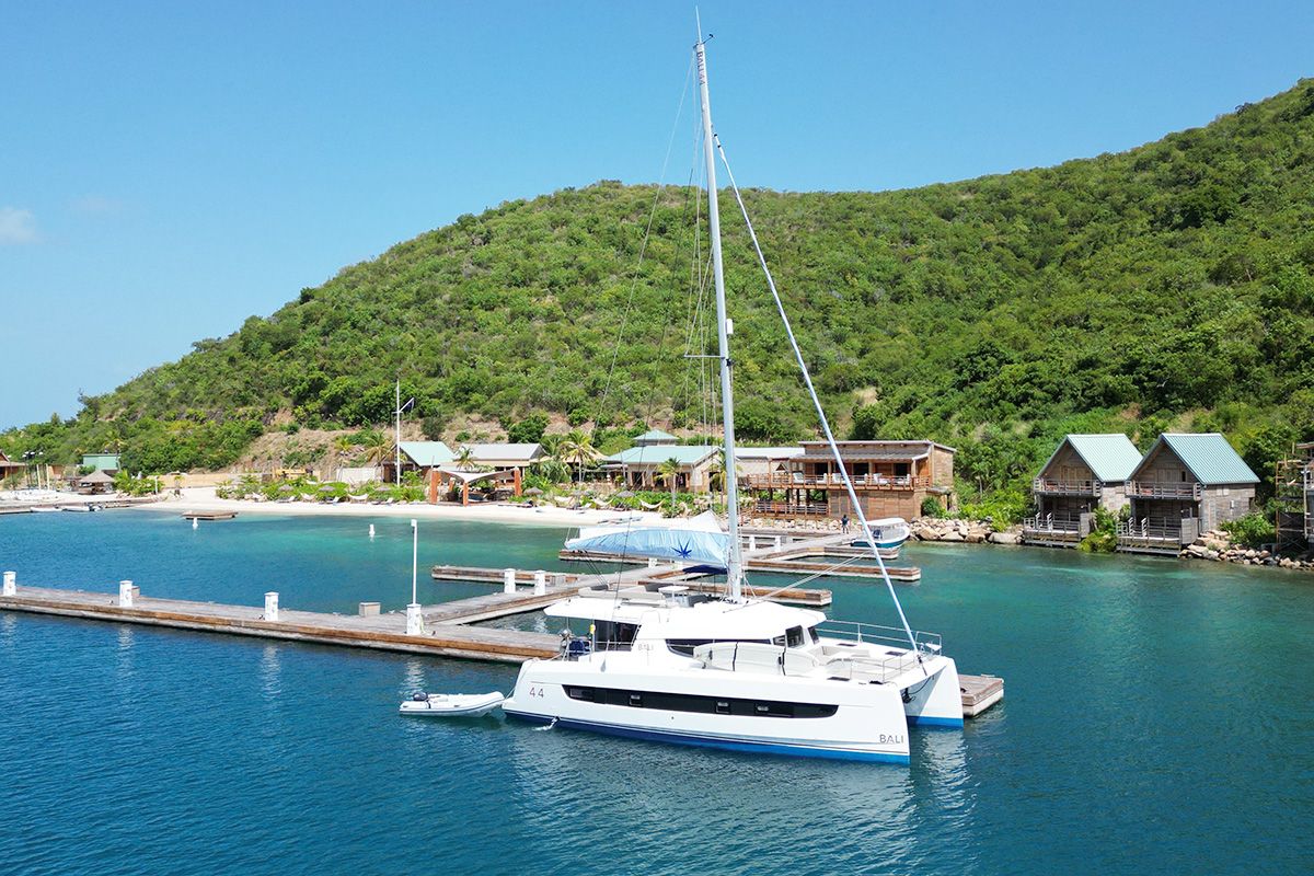 Stellar, a Bali 4.4 catamaran at Road Town, British Virgin Islands