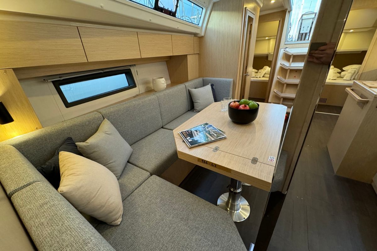 Salon of Ivana, a Bavaria C42 sailboat at Grad Pula, Croatia