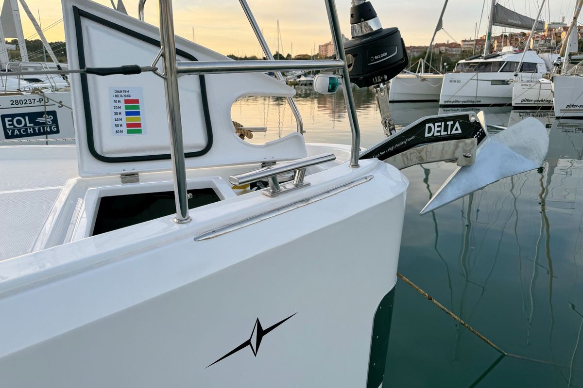 Ivana, a Bavaria C42 sailboat at Grad Pula, Croatia