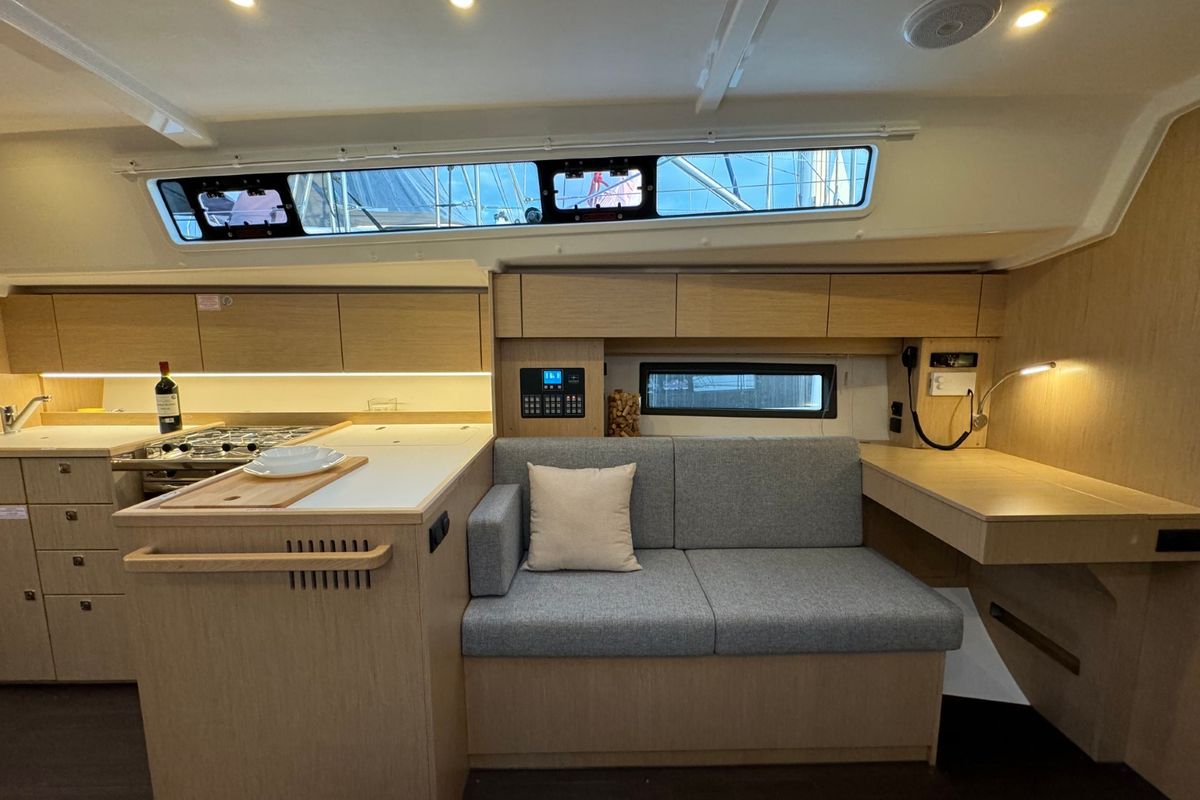 Galley of Ivana, a Bavaria C42 sailboat at Grad Pula, Croatia