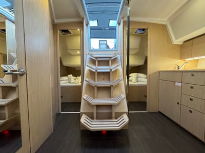 Salon of Ivana, a Bavaria C42 sailboat at Grad Pula, Croatia