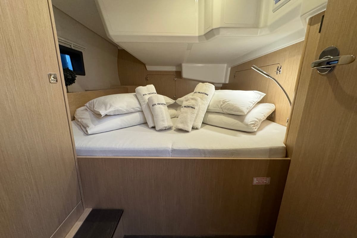 Cabin on Ivana, a Bavaria C42 sailboat at Grad Pula, Croatia