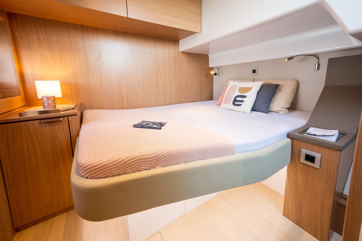 Cabin on Grand Azure, a Bali 4.6 catamaran at Pirovac, Croatia
