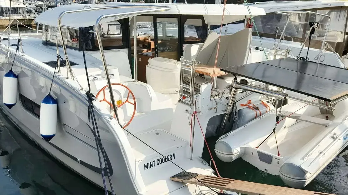 MINT COOLER V, a Excess Excess 11 catamaran at Grad Pula, Croatia