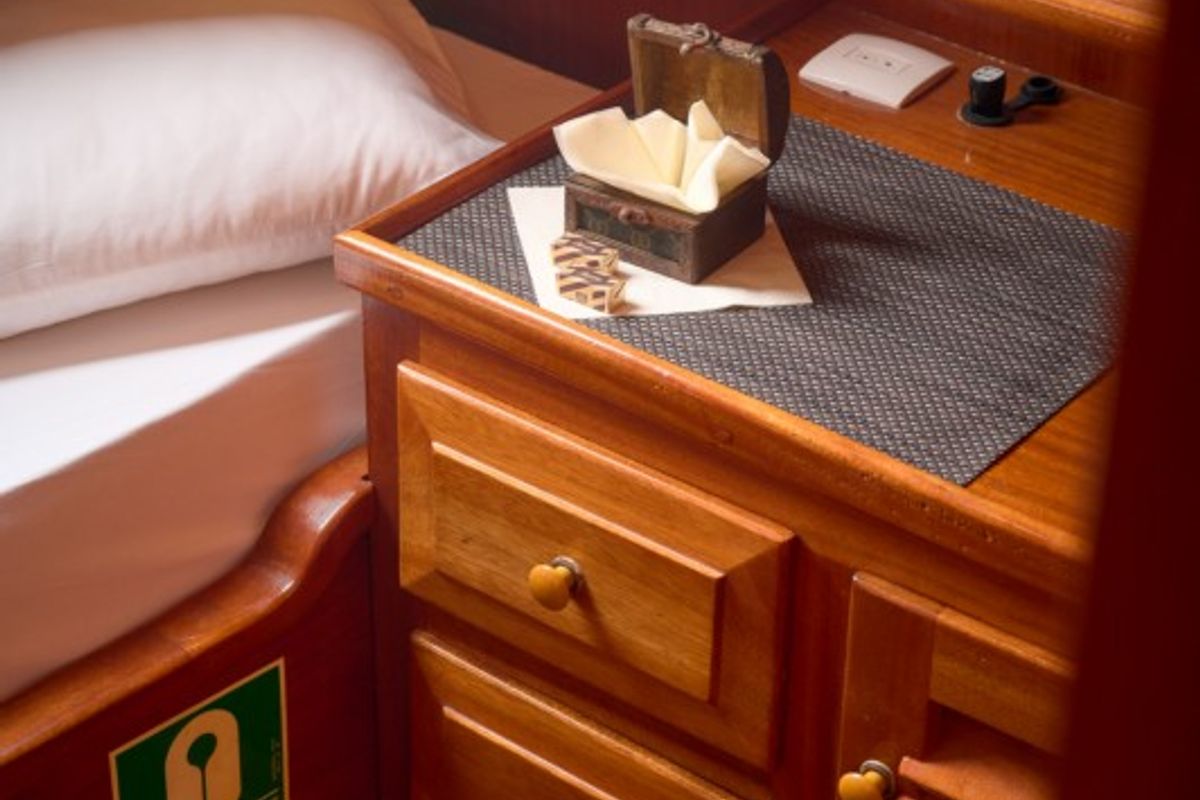 Cabin on AGORA, a Custom Made Agora yacht at Jesenice, Croatia