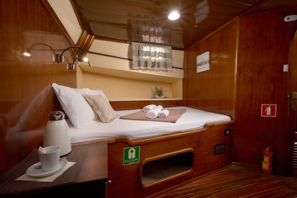 Cabin on AGORA, a Custom Made Agora yacht at Jesenice, Croatia