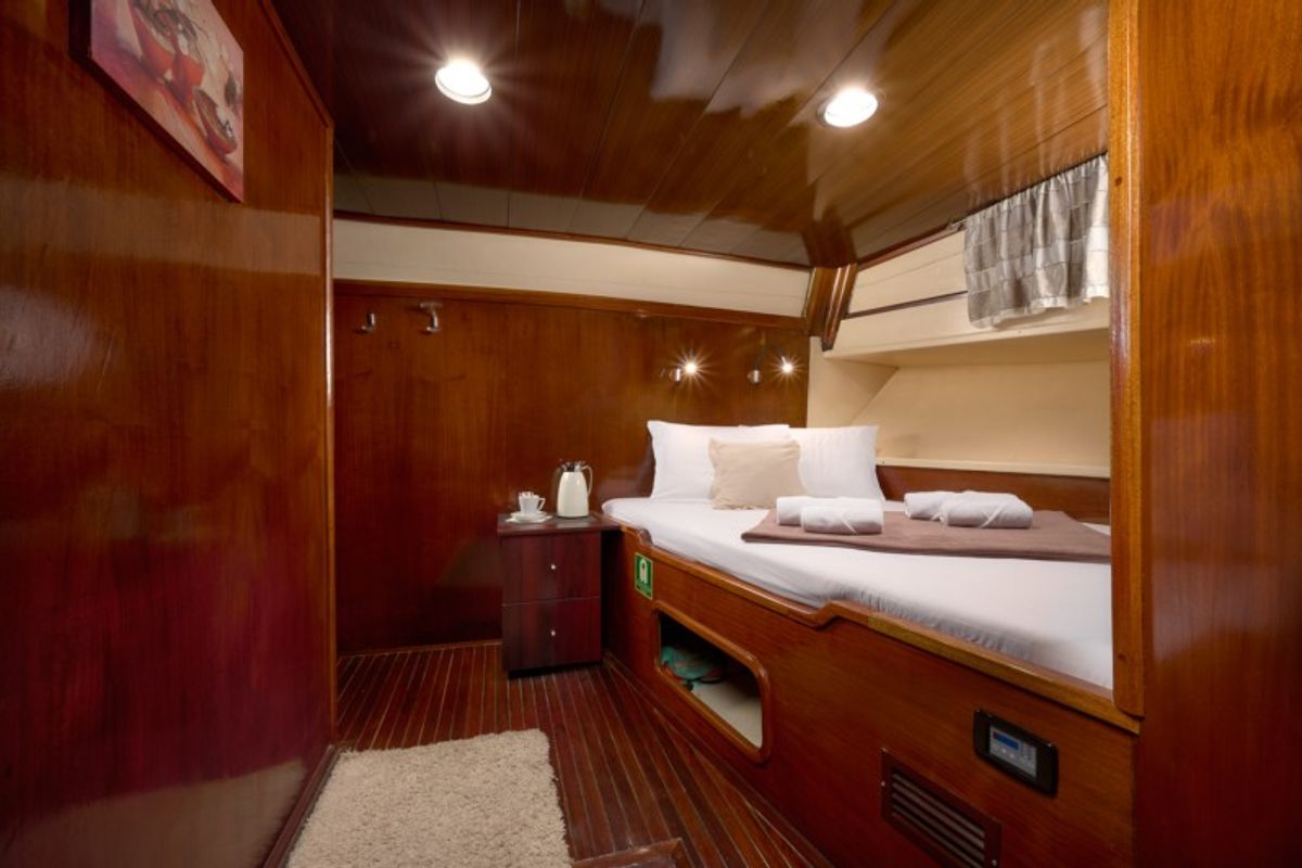 Cabin on AGORA, a Custom Made Agora yacht at Jesenice, Croatia