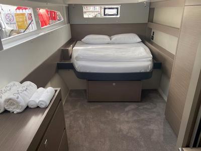 Cabin on Ms. Chief, a Leopard 50 catamaran at Pa Khlok, Thailand