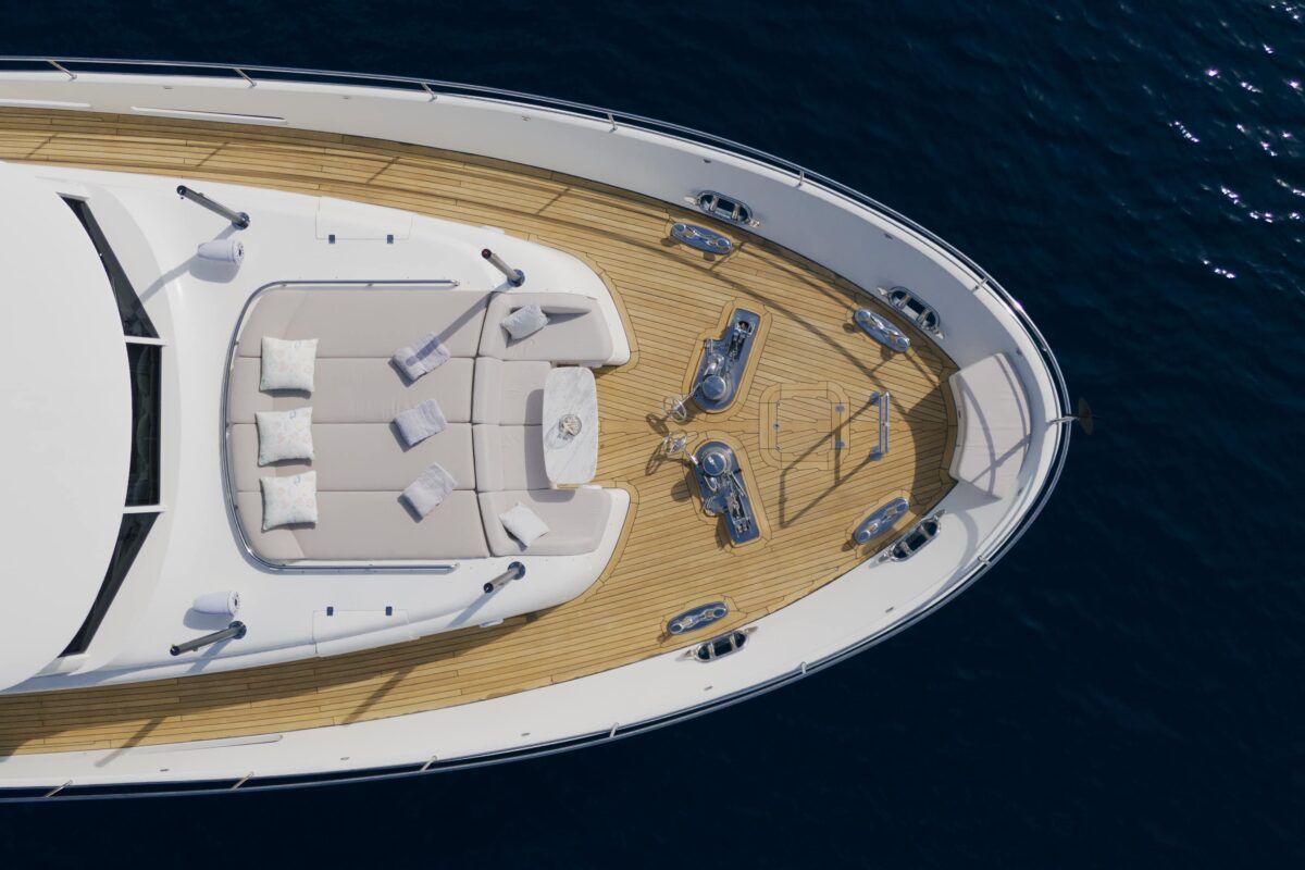Deck of Dream, a Cyrus Yachts Cyrus 34 yacht at Grad Šibenik, Croatia