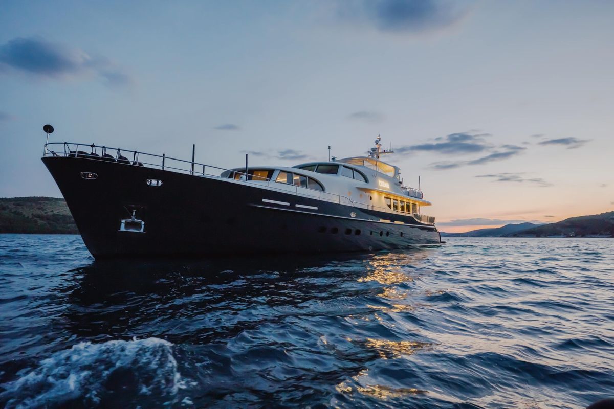 Exterior view of Dream, a Cyrus Yachts Cyrus 34 yacht at Grad Šibenik, Croatia