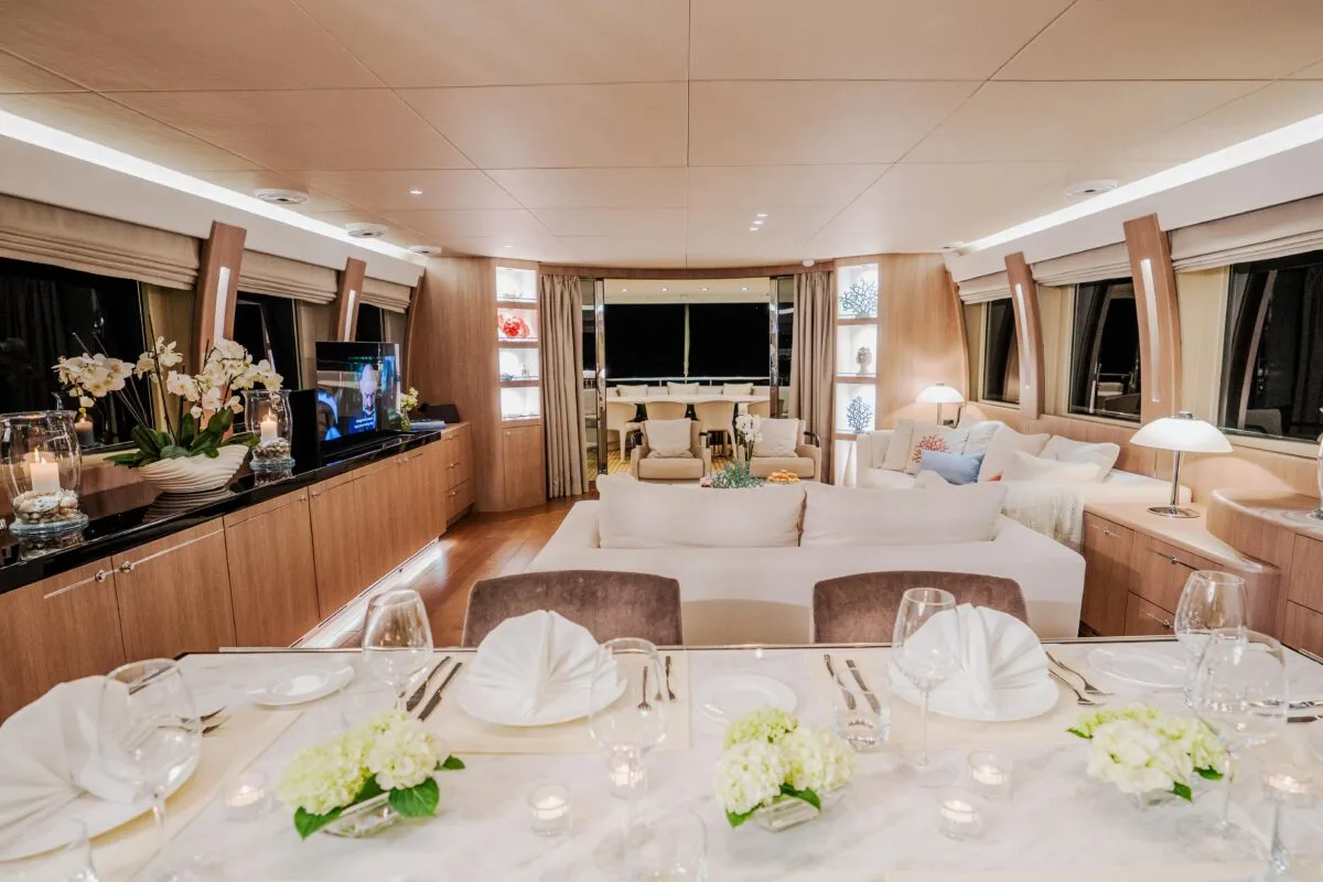 Salon of Dream, a Cyrus Yachts Cyrus 34 yacht at Grad Šibenik, Croatia