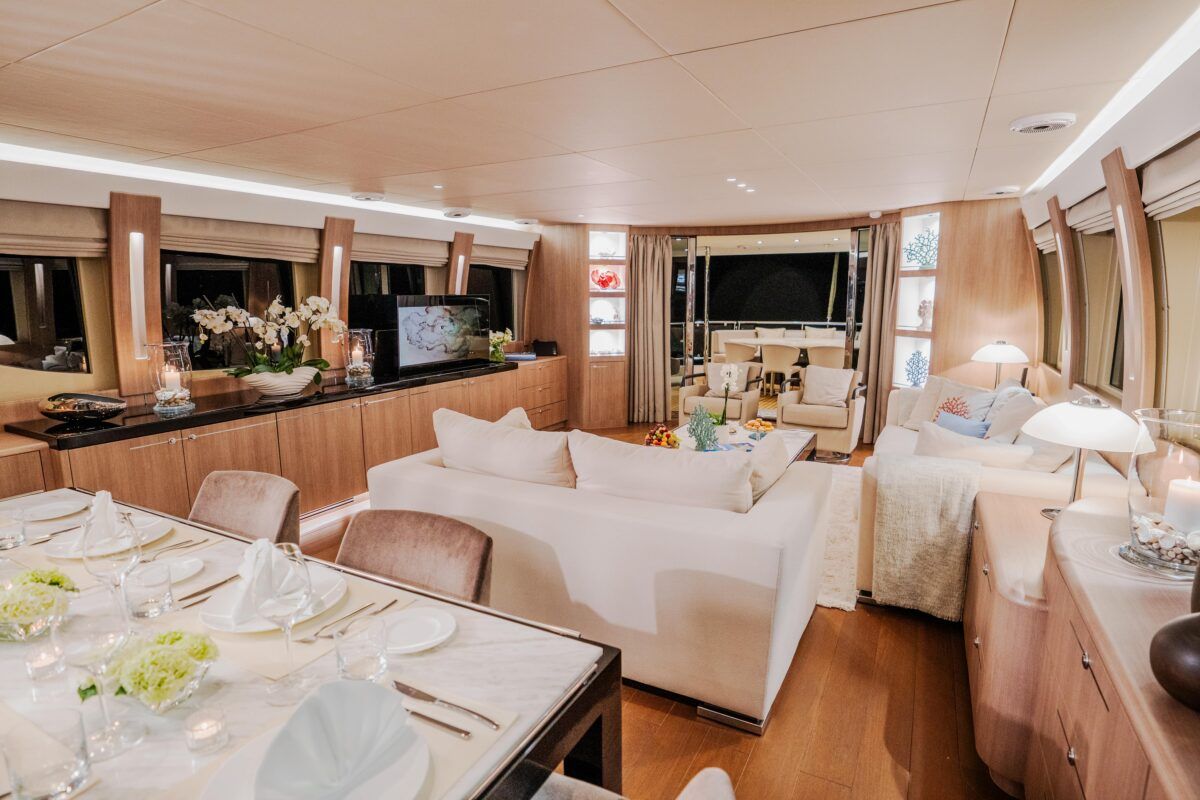 Salon of Dream, a Cyrus Yachts Cyrus 34 yacht at Grad Šibenik, Croatia