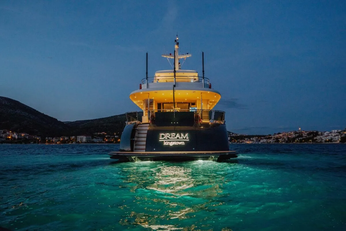 Exterior view of Dream, a Cyrus Yachts Cyrus 34 yacht at Grad Šibenik, Croatia