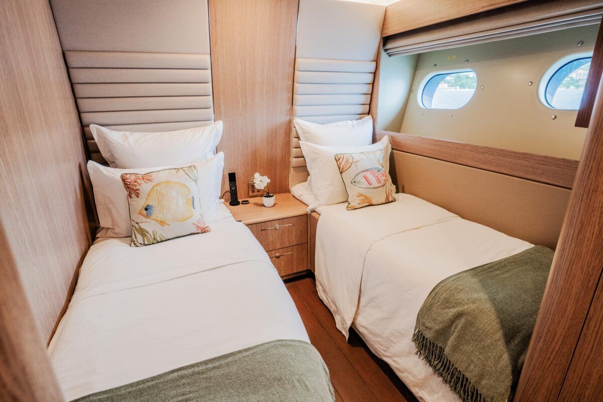 Cabin on Dream, a Cyrus Yachts Cyrus 34 yacht at Grad Šibenik, Croatia