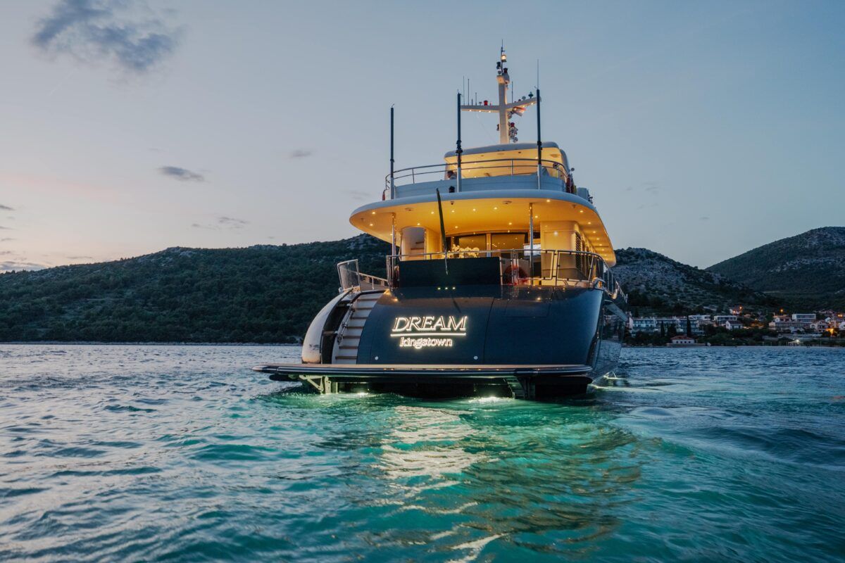 Exterior view of Dream, a Cyrus Yachts Cyrus 34 yacht at Grad Šibenik, Croatia
