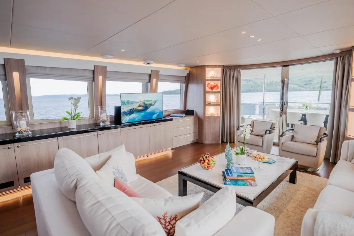 Salon of Dream, a Cyrus Yachts Cyrus 34 yacht at Grad Šibenik, Croatia